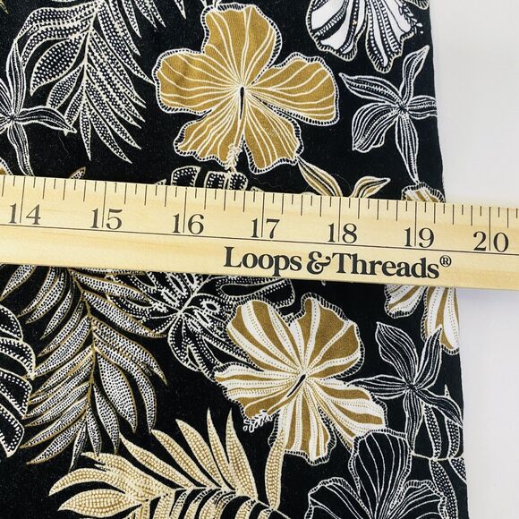 J Jill Wearever Leaf Floral Stretchy Sleeveless Tropical Soft Comfy Tank Top M - Picture 8 of 10